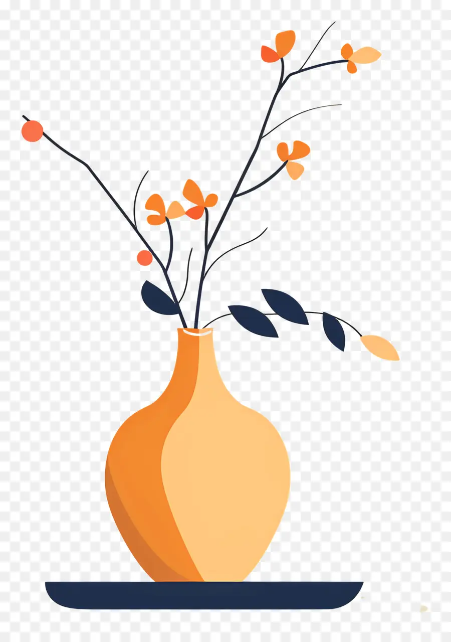 Vase Ancien，Vase Orange PNG