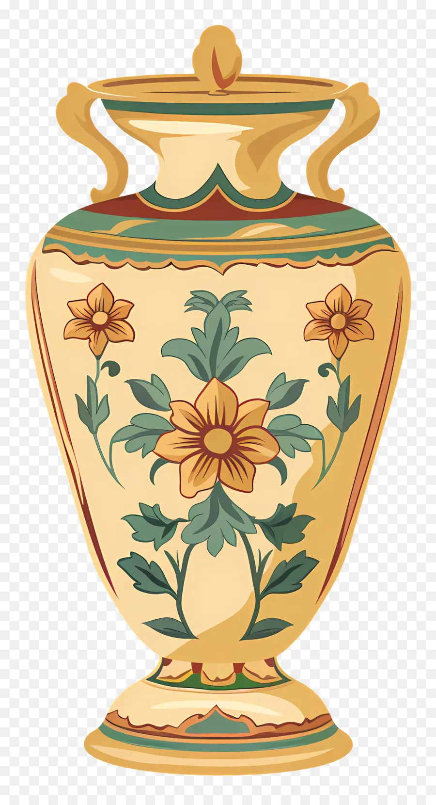 Vase Antique，Vase Orné PNG