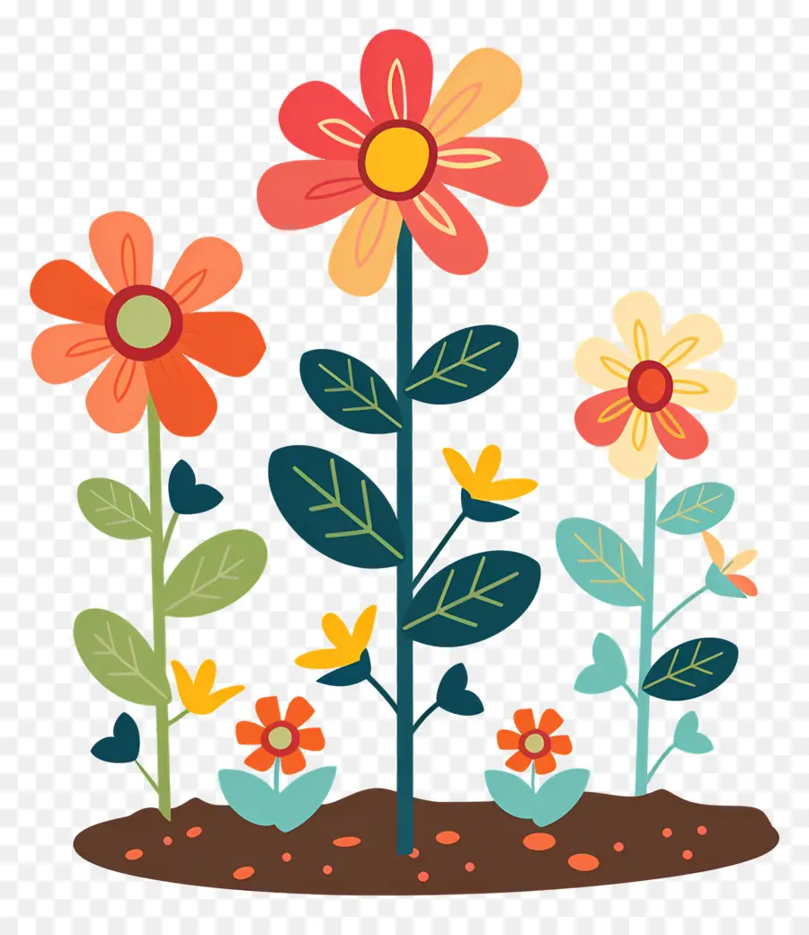 Fleurs Qui Poussent，Le Jardin Des Fleurs PNG