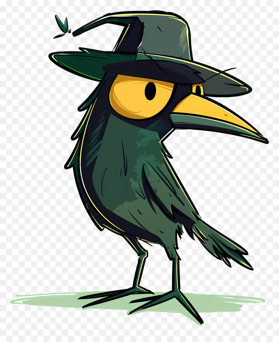 Dessin Animé Crow，Chapeau De Sorcière PNG