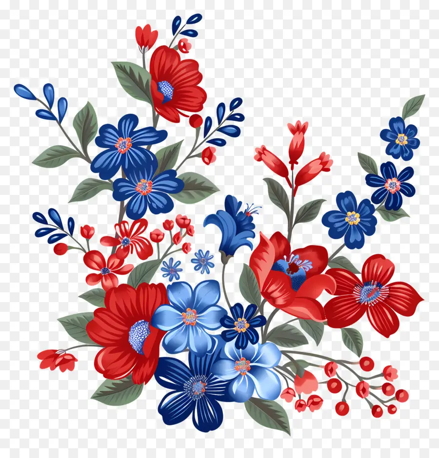 4 Juillet，Fleurs PNG