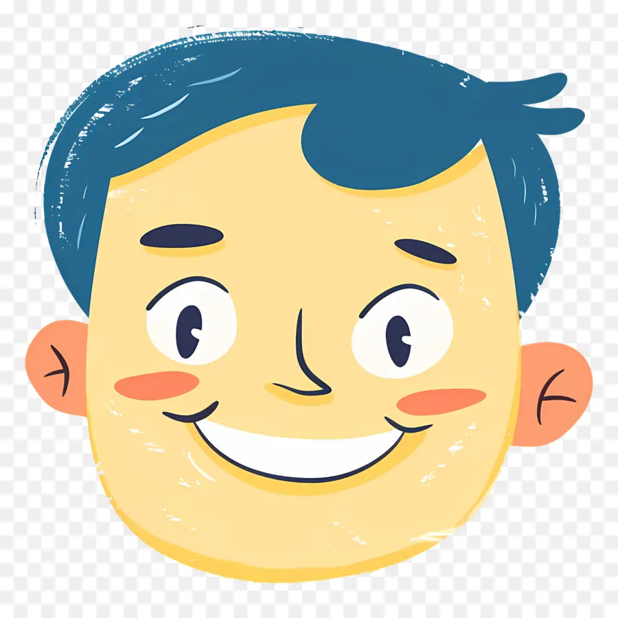 Visage Souriant，Dessin Animé Visage PNG