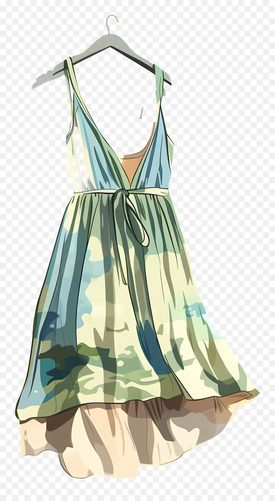 Robe D'été，Robe Bleue PNG