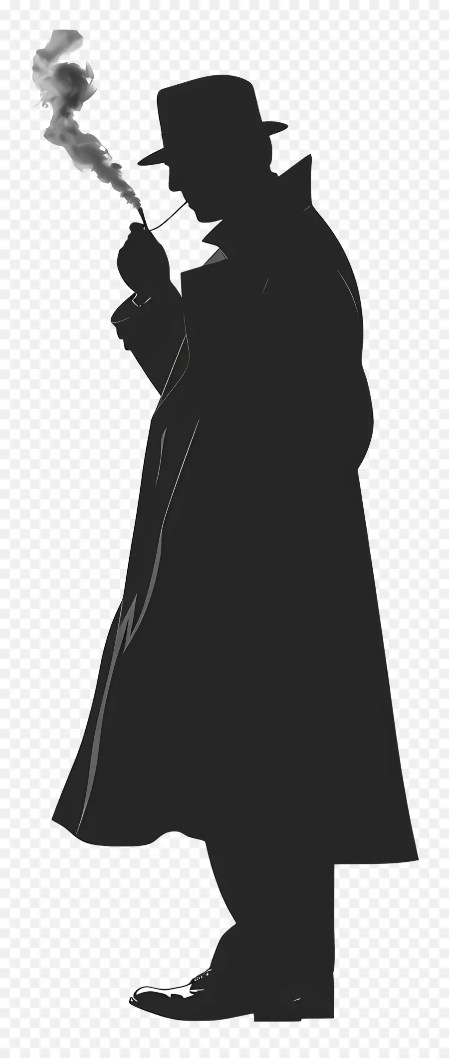 Silhouette De Sherlock Holmes，Silhouette PNG