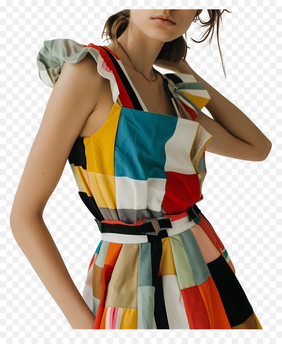 Les Filles De La Mode，Robe Colorée PNG