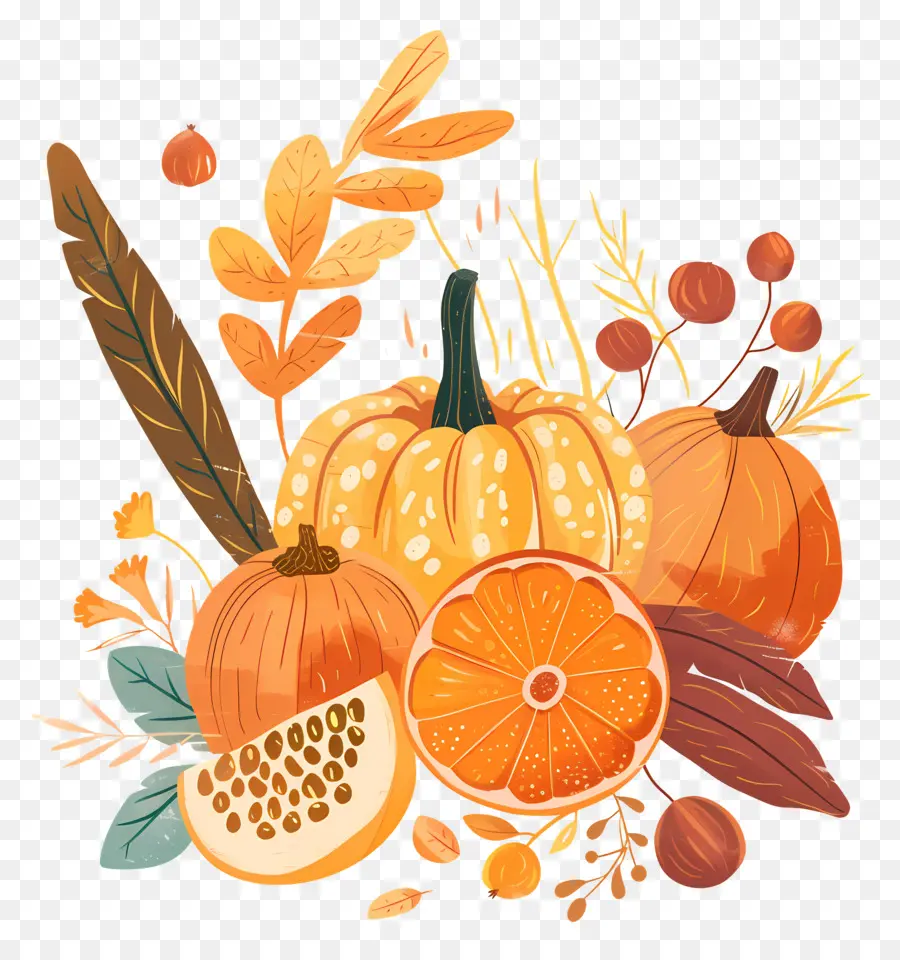 La Récolte De L'automne，Fruits D'automne PNG