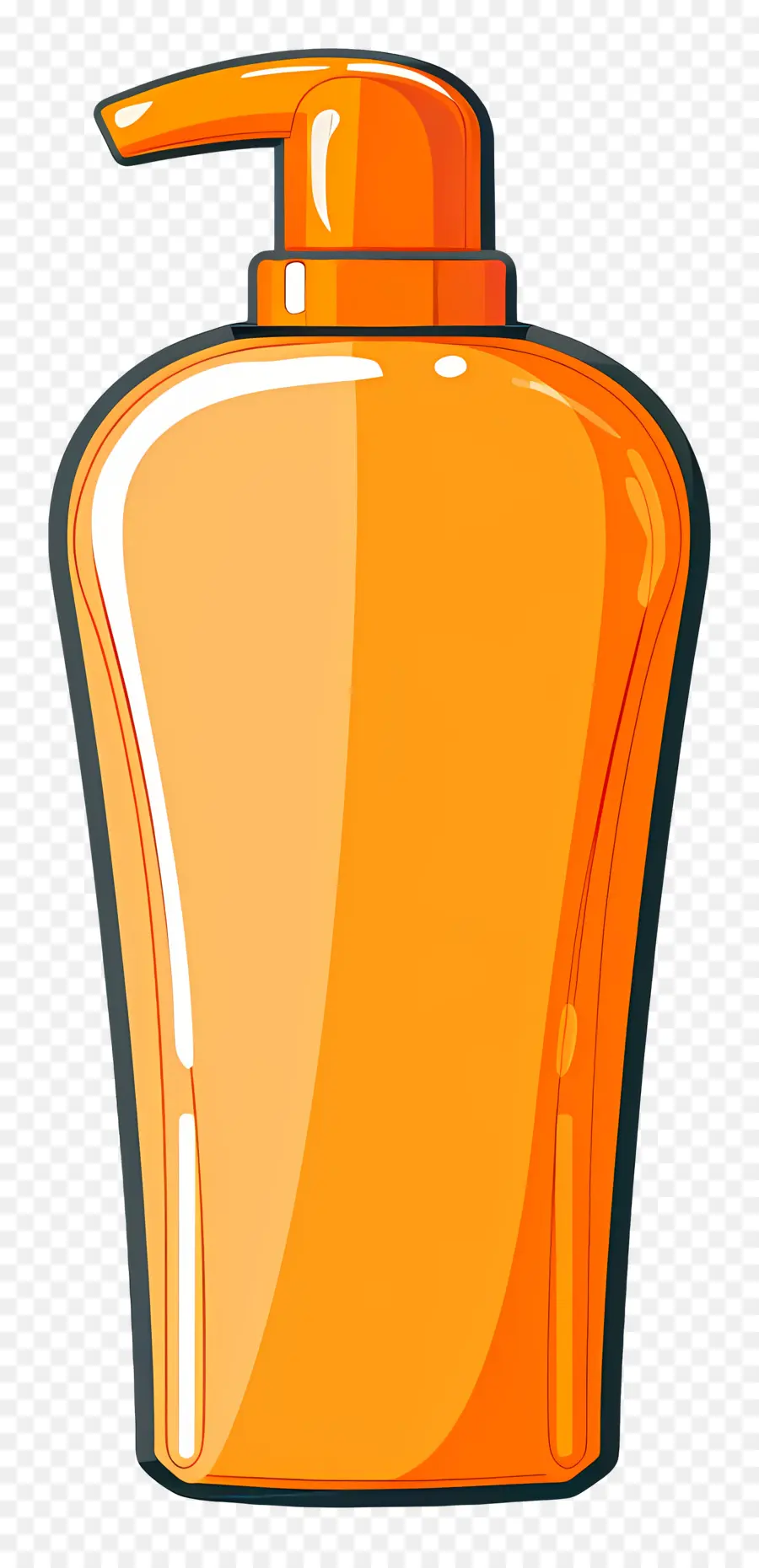 Lotion De Bronzage，Bouteille Orange PNG