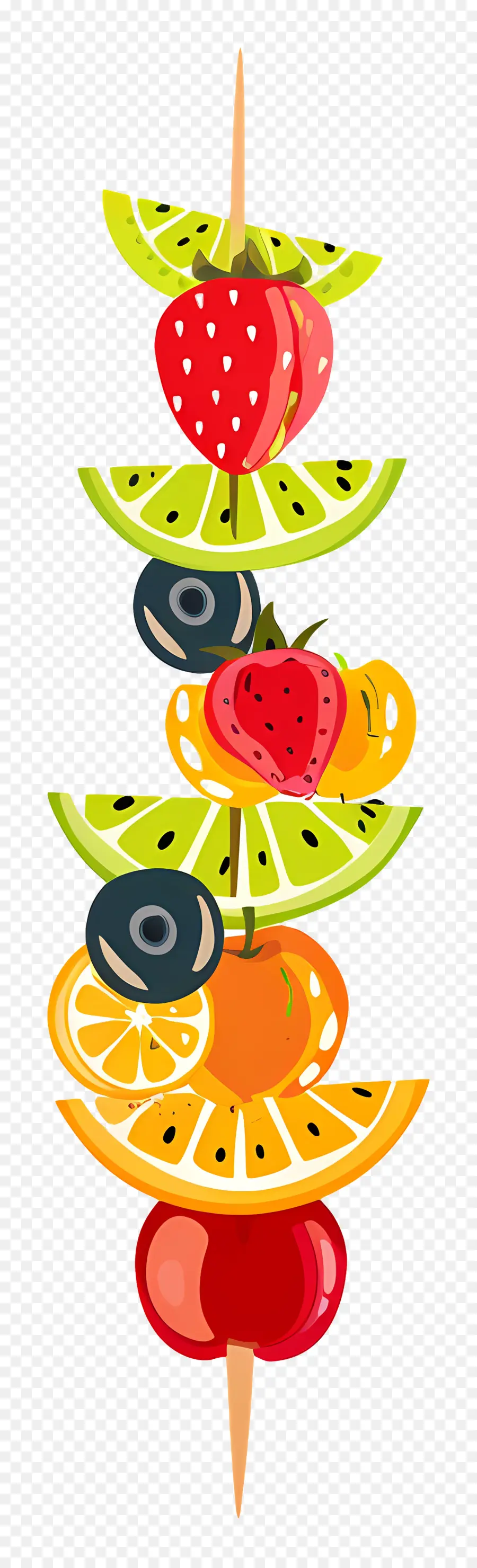 Brochettes De Fruits，Tour De Fruits PNG