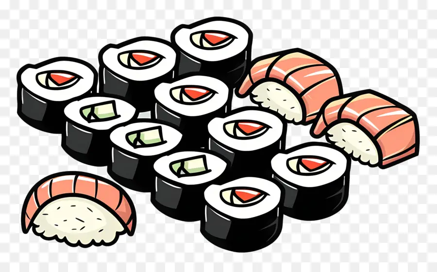 Sushis，Rouleaux De Sushi PNG