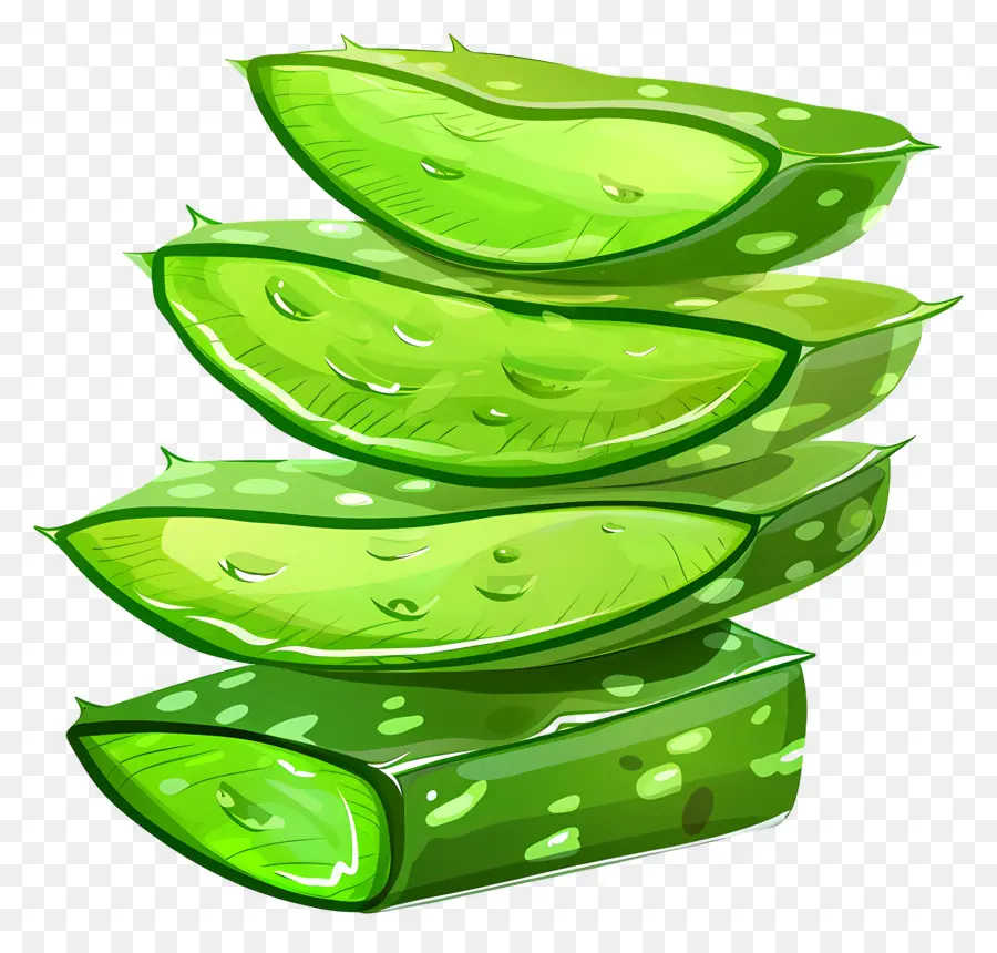 Tranches D'aloe Vera，L'Aloe Vera PNG