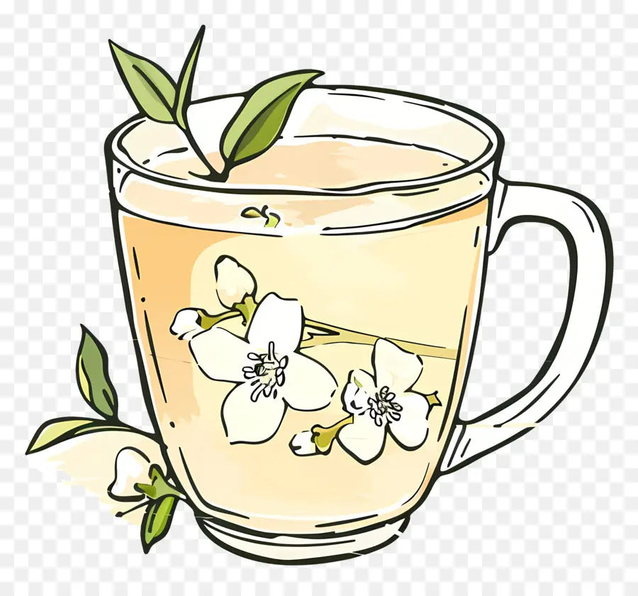 Thé Au Jasmin，Tasse PNG