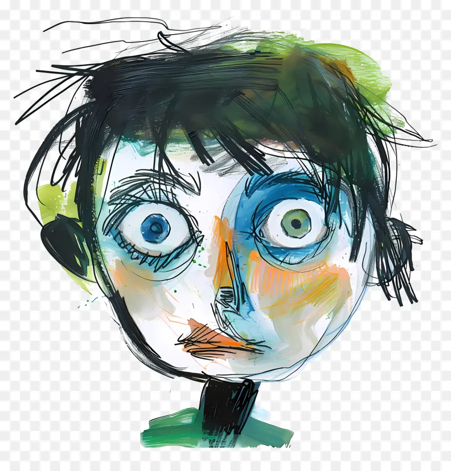 Enfant，Yeux Verts PNG