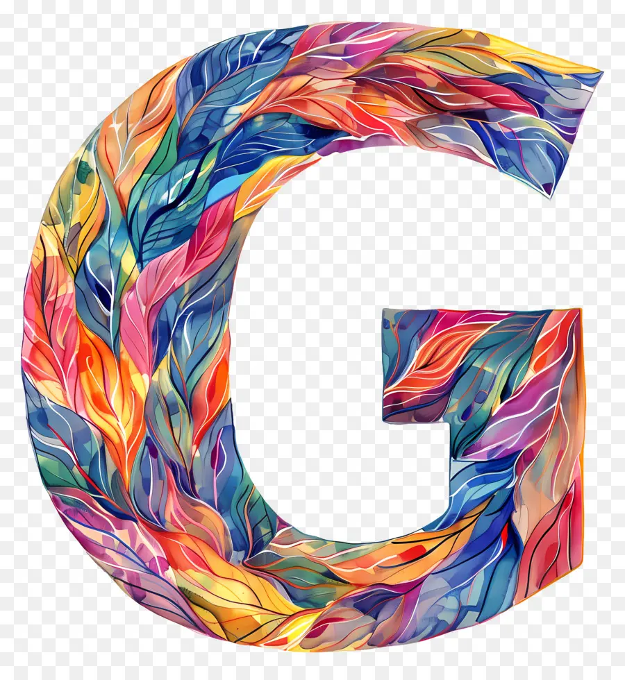 Lettre G，Lettre Colorée G PNG