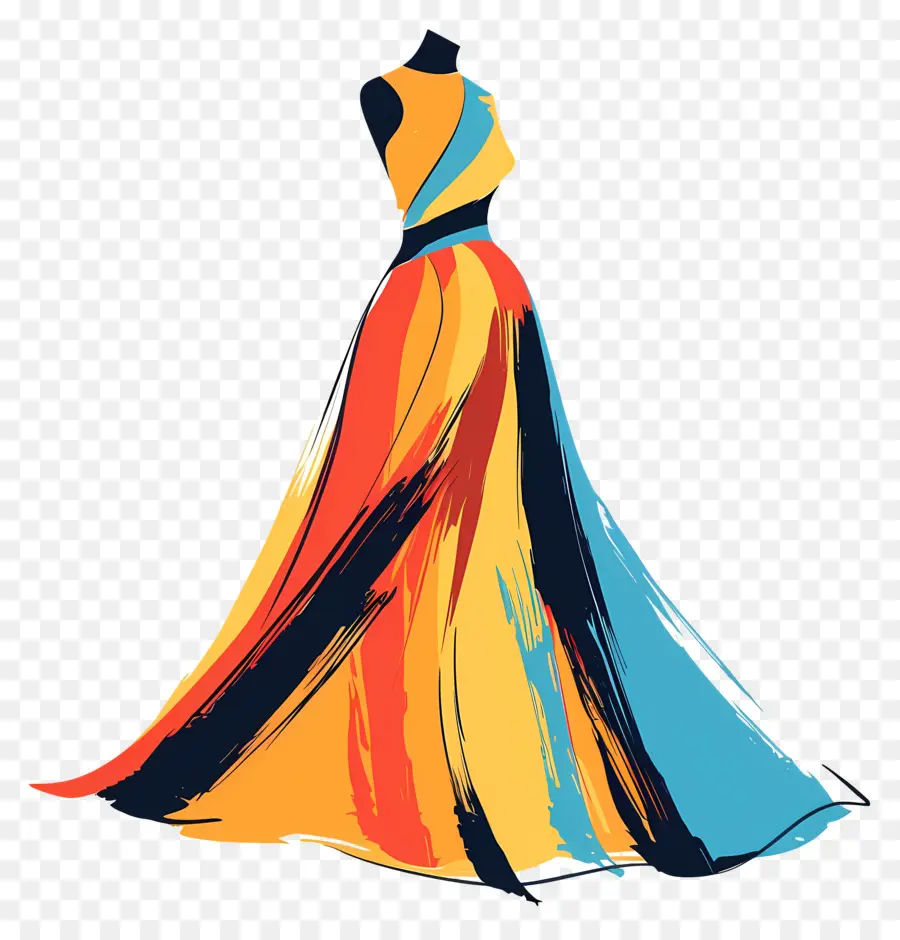 La Mode Robe，Robe Abstraite PNG