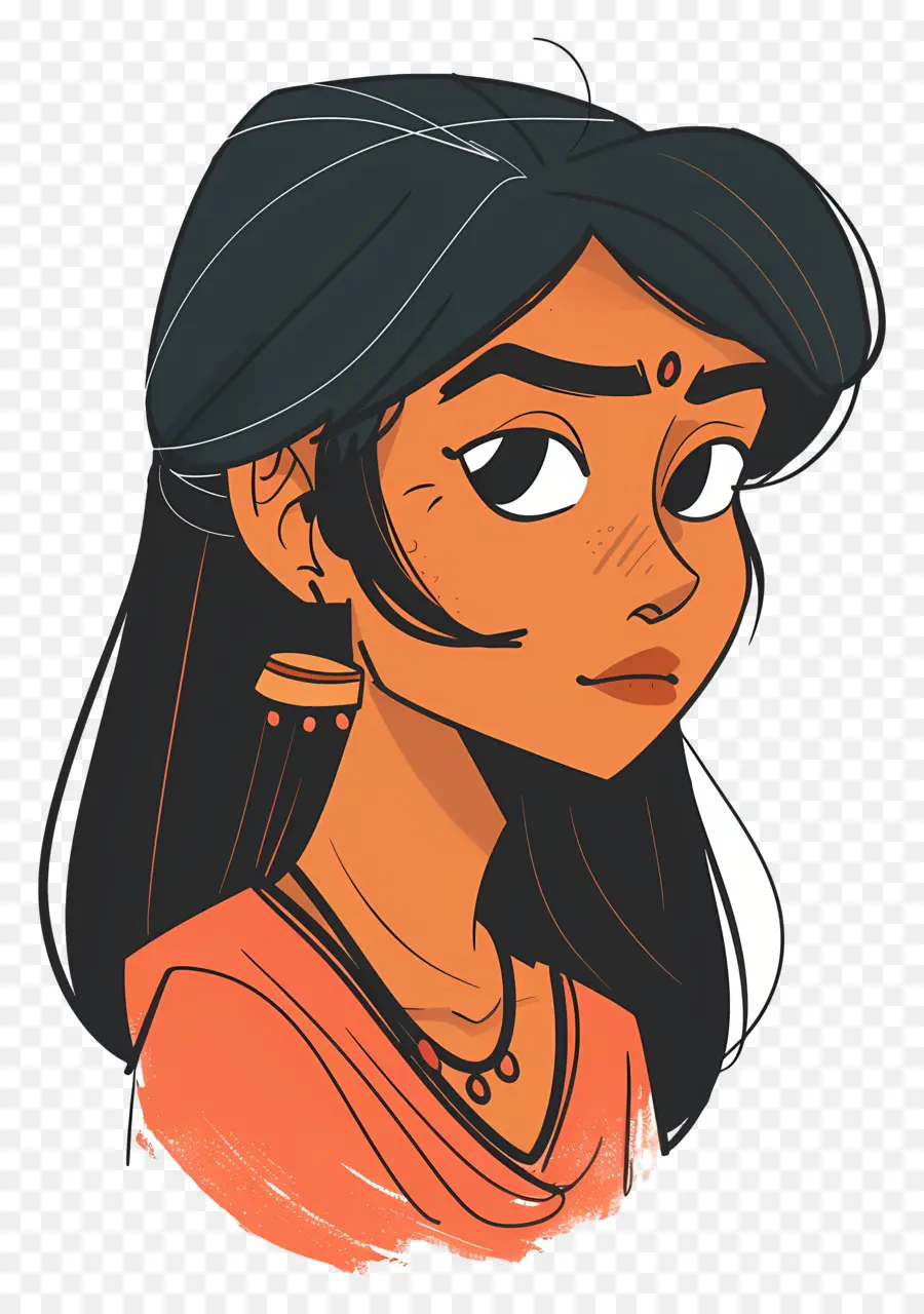 Femme Indienne，Fille PNG