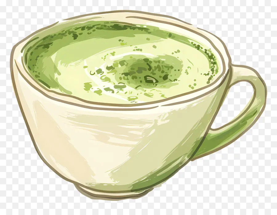 Thé Matcha，Thé Vert PNG