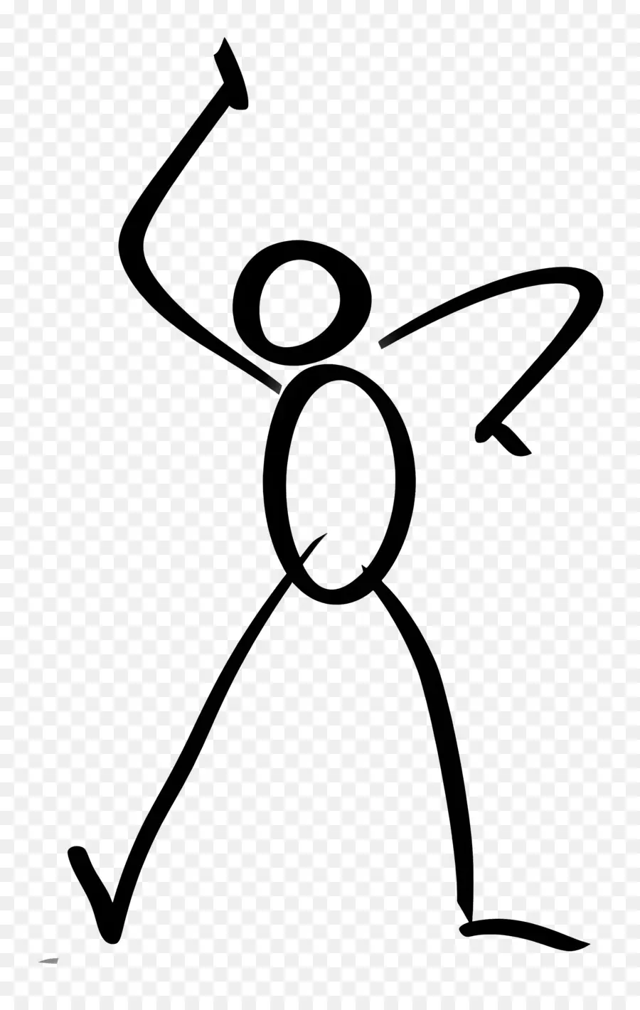 Dance De La Figure De Bâton，Silhouette PNG