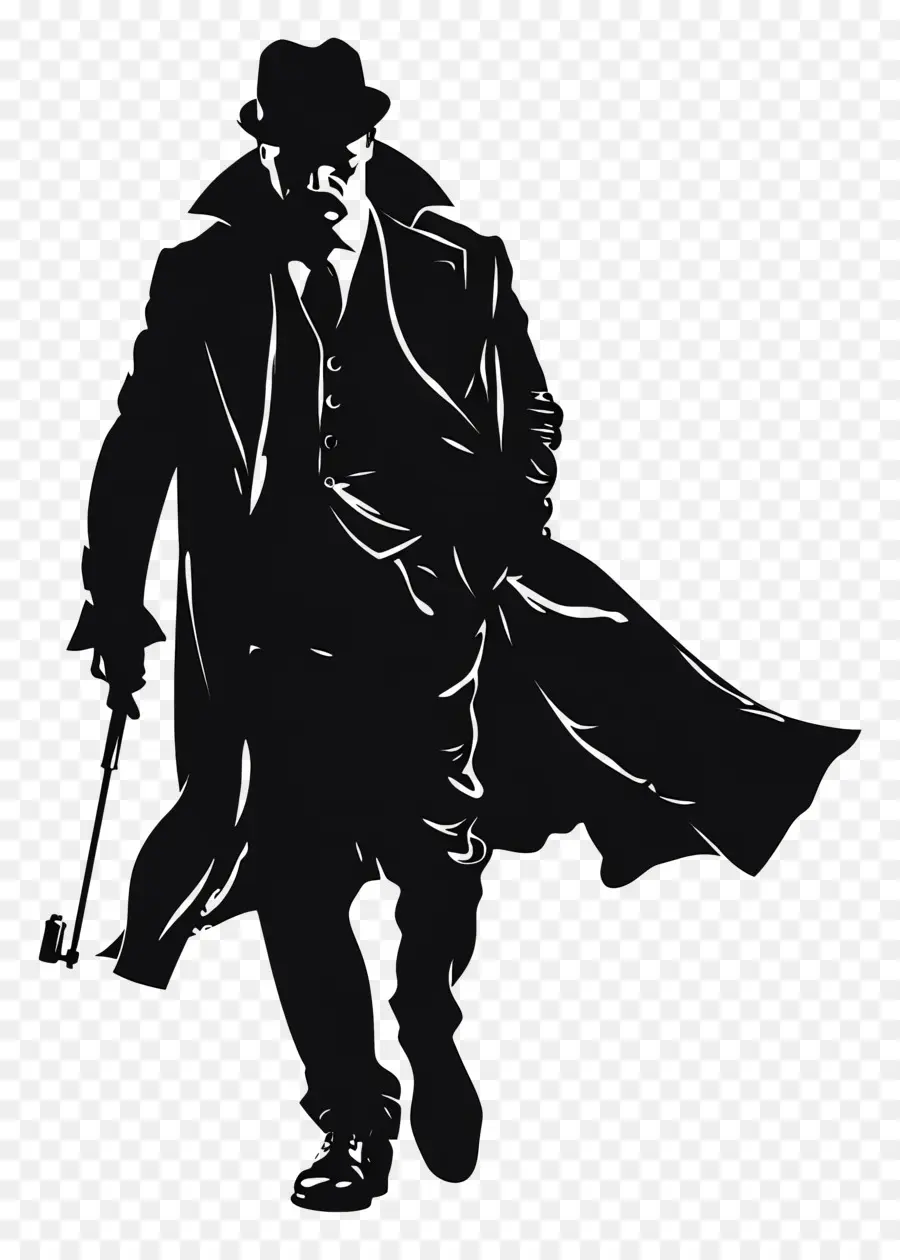 Sherlock Holmes Silhouette，Silhouette PNG