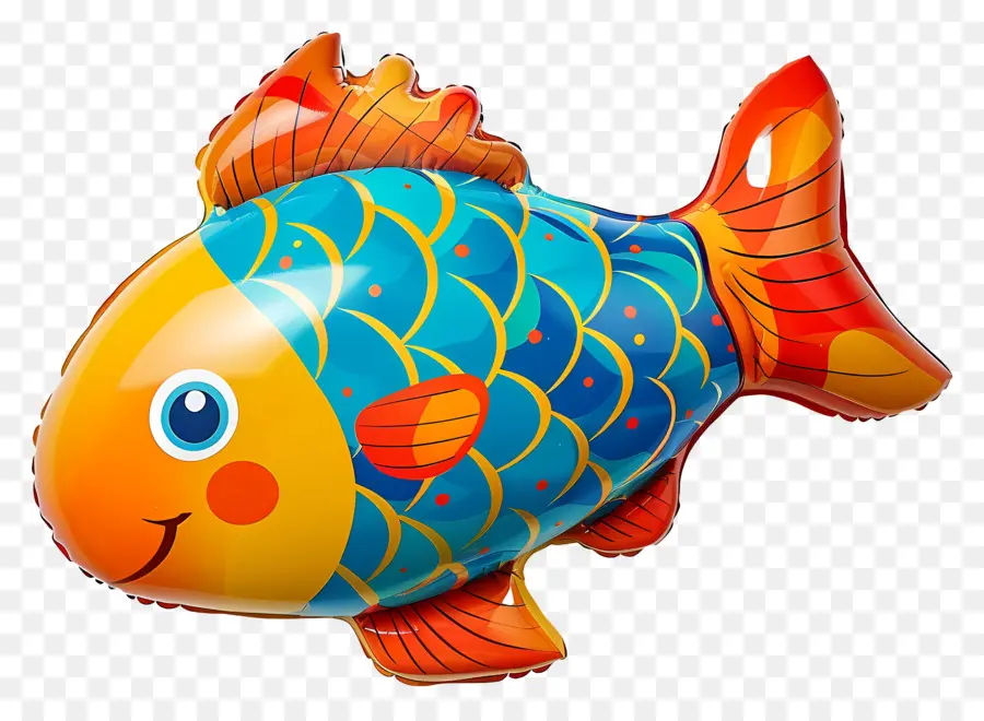 Flotteur De Piscine，Ballon De Poisson Coloré PNG