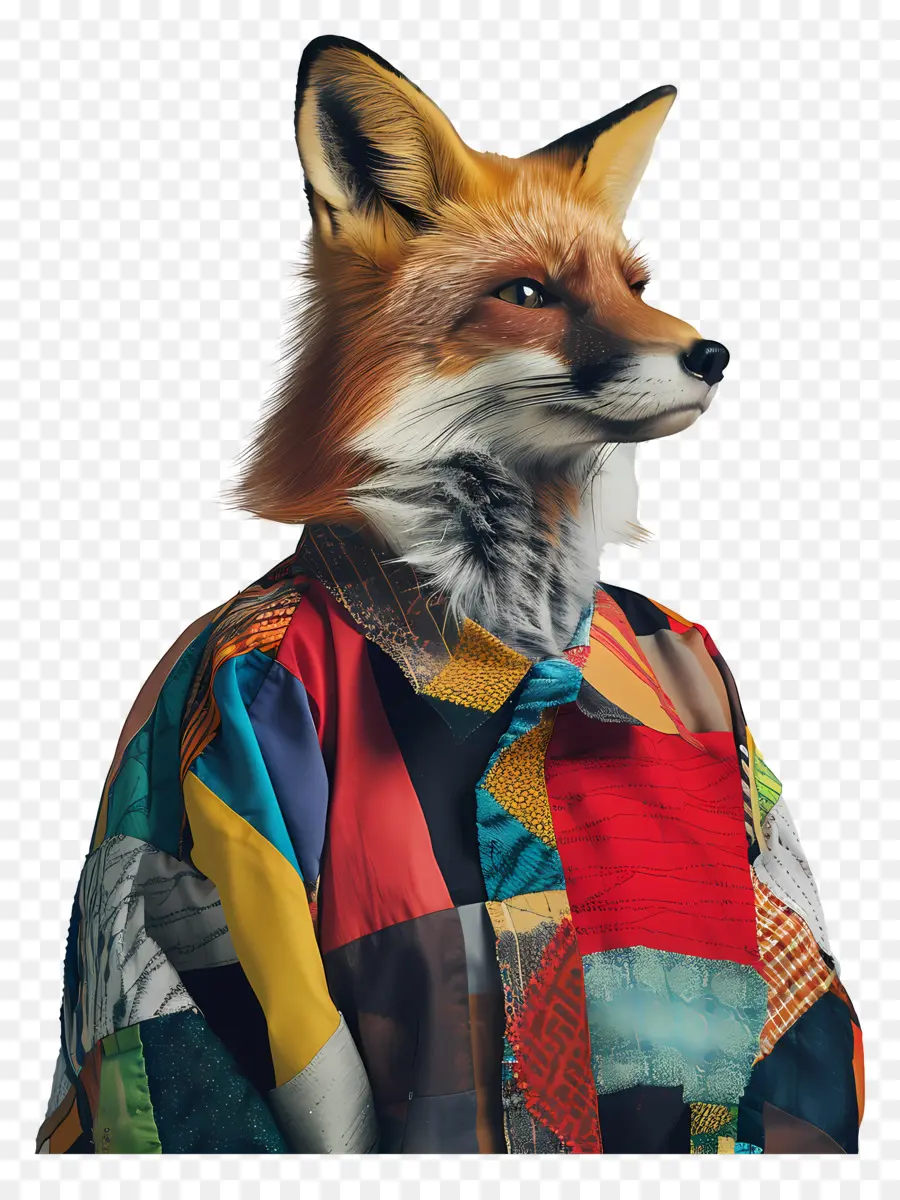 Fox，Veste Colorée PNG