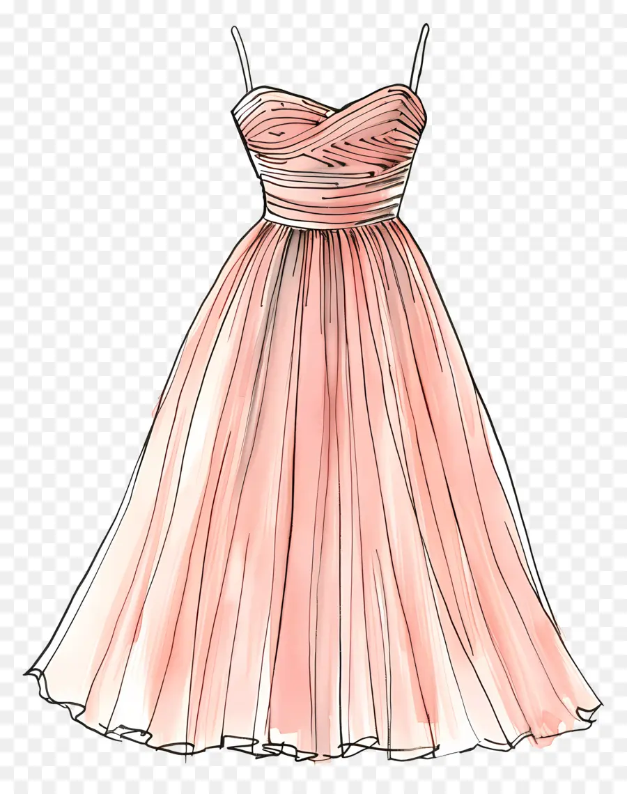 La Mode Robe，Robe Rose PNG