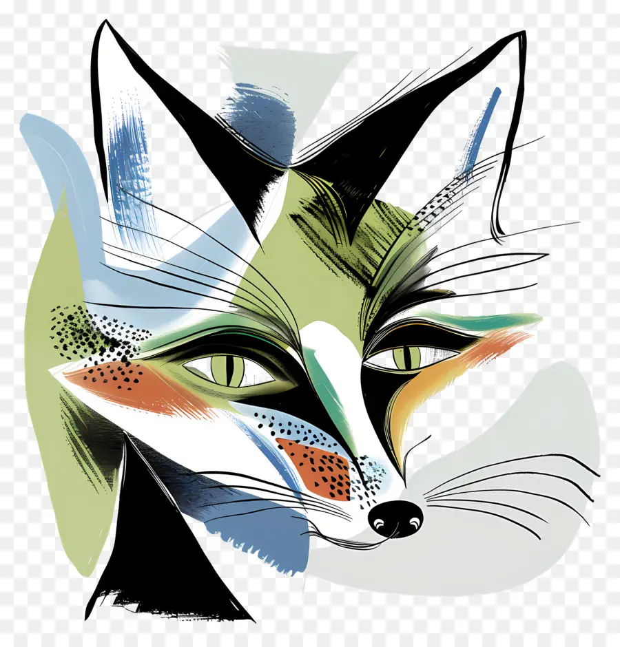 Fox，Peinture Numérique PNG