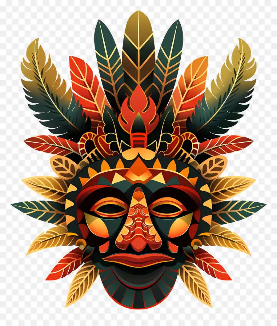 Masque Culturel，Masque Aztèque PNG