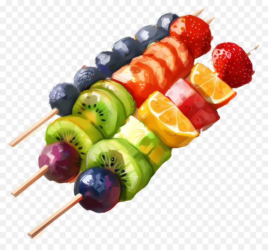 Brochettes De Fruits，Kebabs De Fruits PNG