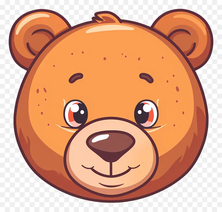 Face D'ours Mignon，L'ours Brun PNG