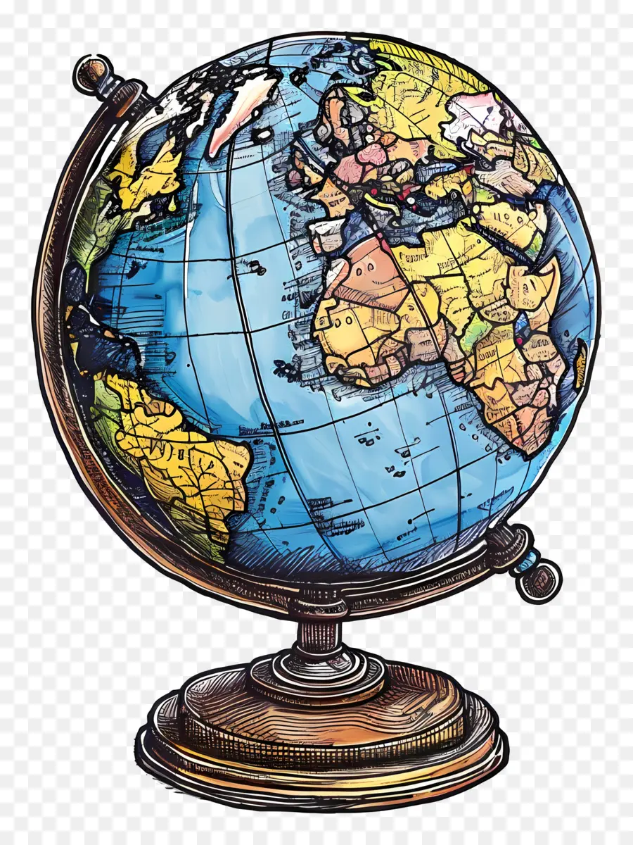 Globe，Vintage PNG