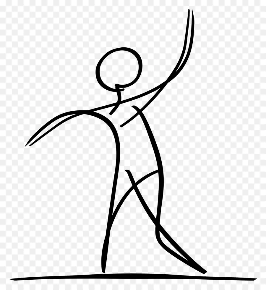 Dance De La Figure De Bâton，Silhouette PNG