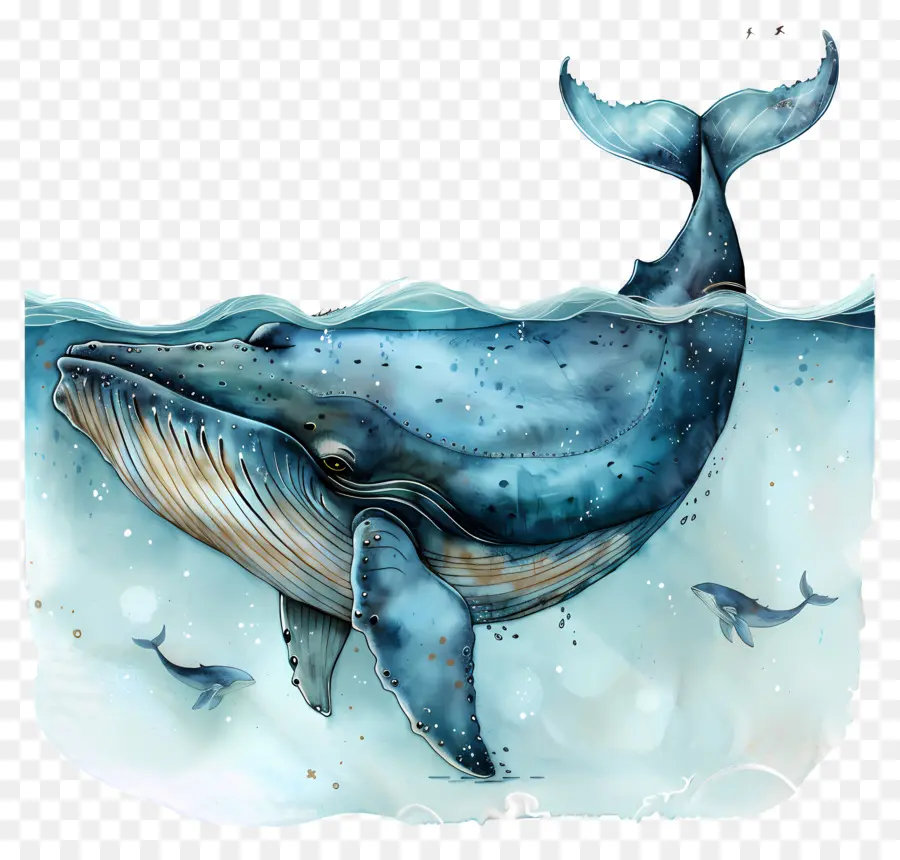 L'observation Des Baleines，Baleine Bleue PNG