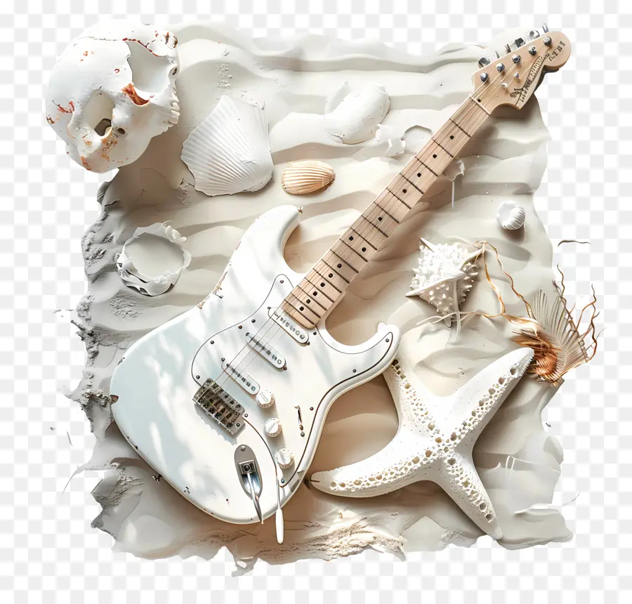 Airs De Plage，Guitare PNG