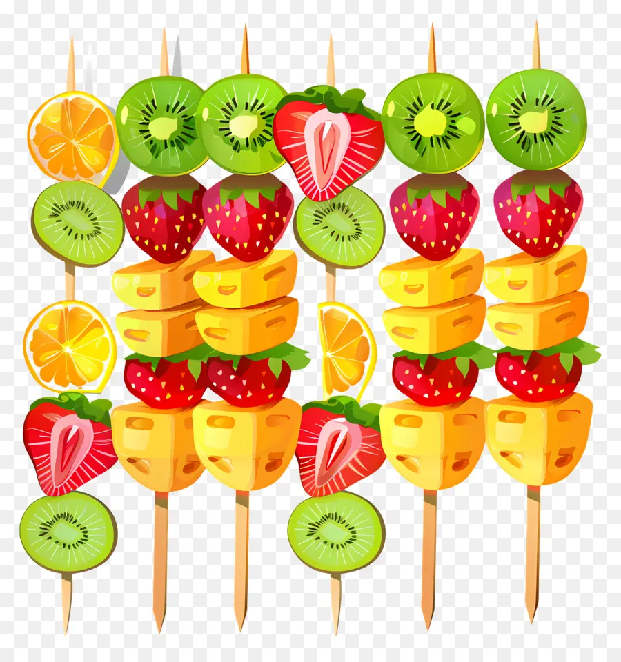 Brochette De Fruits，Brochettes De Fruits PNG