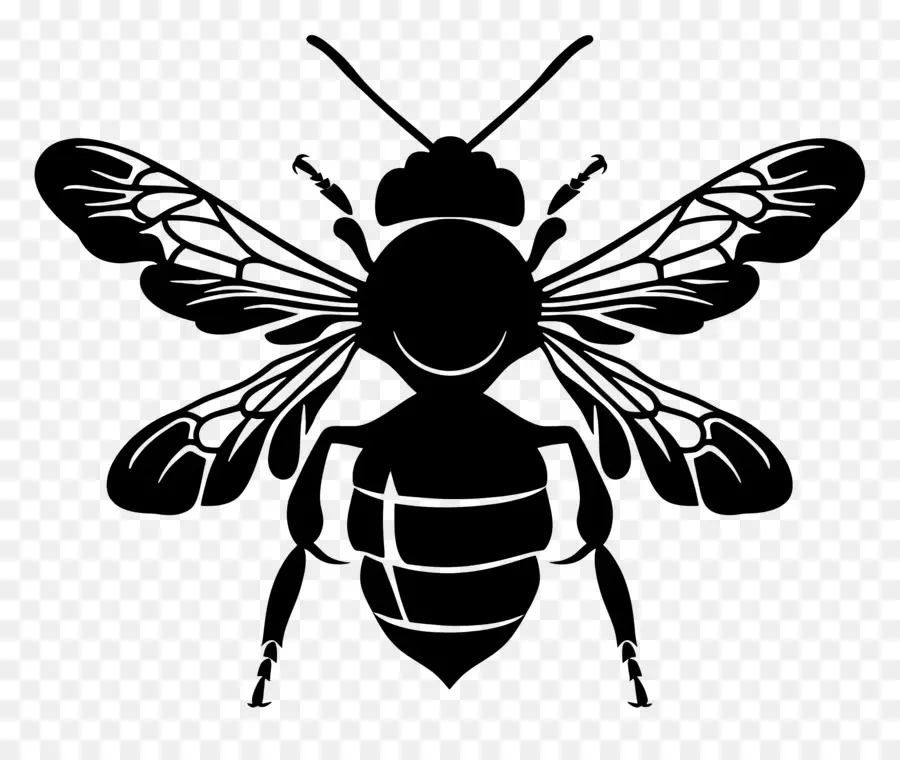 Abeille Silhouette，ART ABEUSE RÉSUMÉ PNG