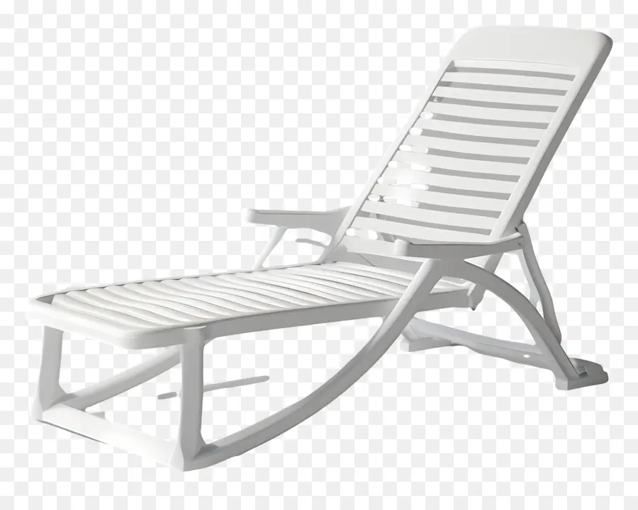 Chaise De Terrasse，Fauteuil Inclinable Blanc PNG