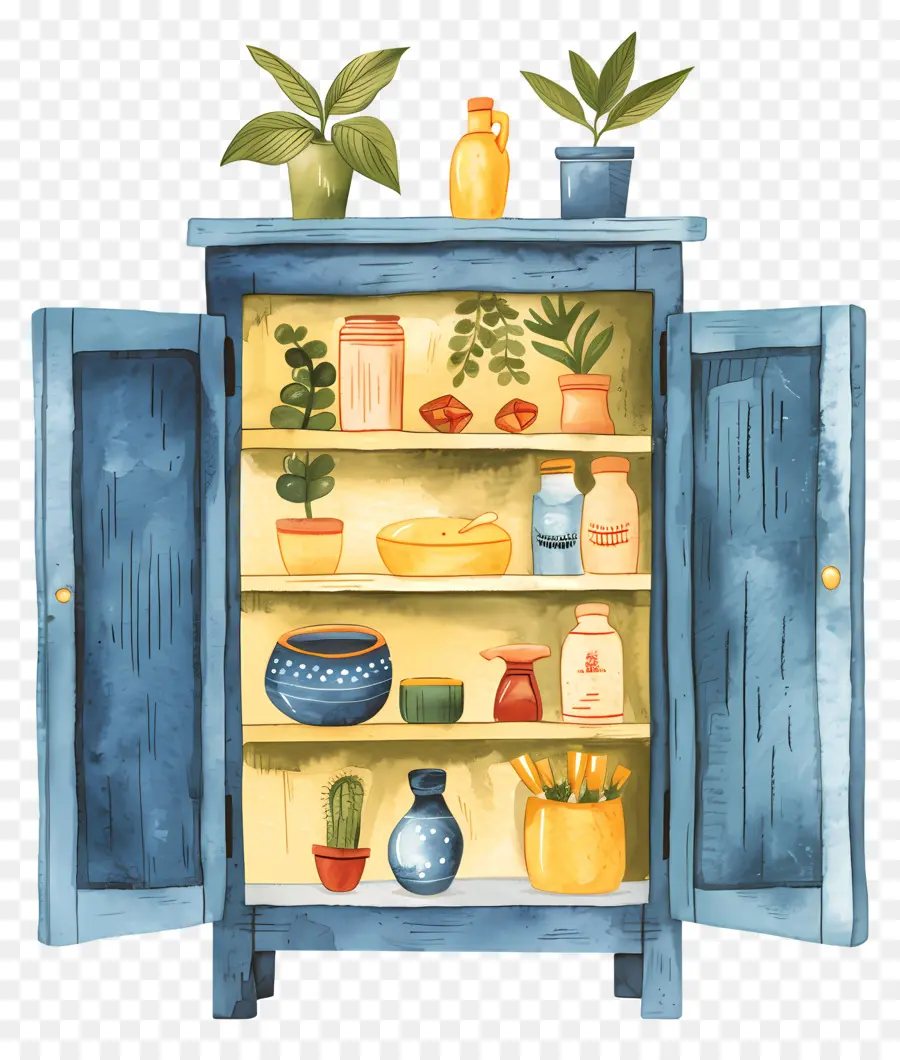 Placard，Armoire Bleue PNG