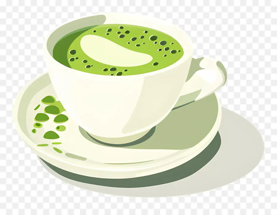 Thé Matcha，Tasse De Thé Vert PNG