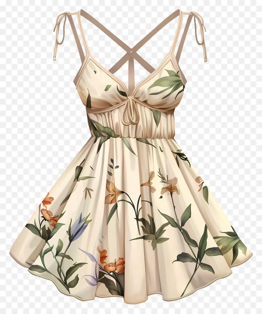 Robe D'été，Robe Fleurie PNG