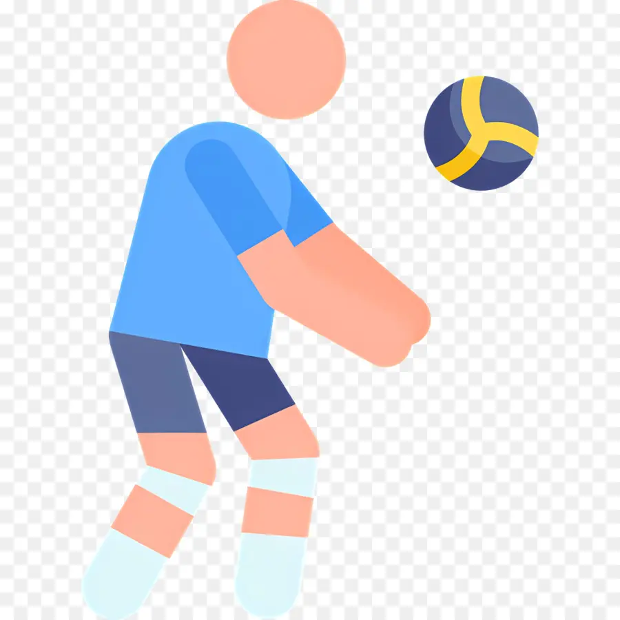 Joueur De Volley Ball，Football PNG