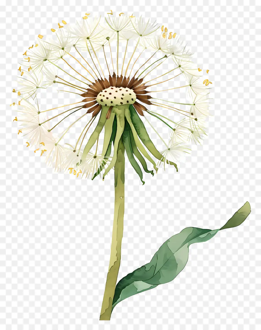 Pissenlit，Fleur Blanche PNG
