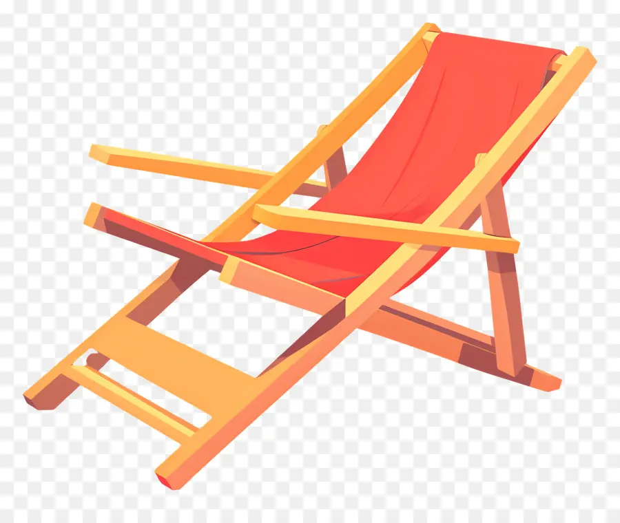 Chaise Longue，Chaise De Plage Rouge PNG