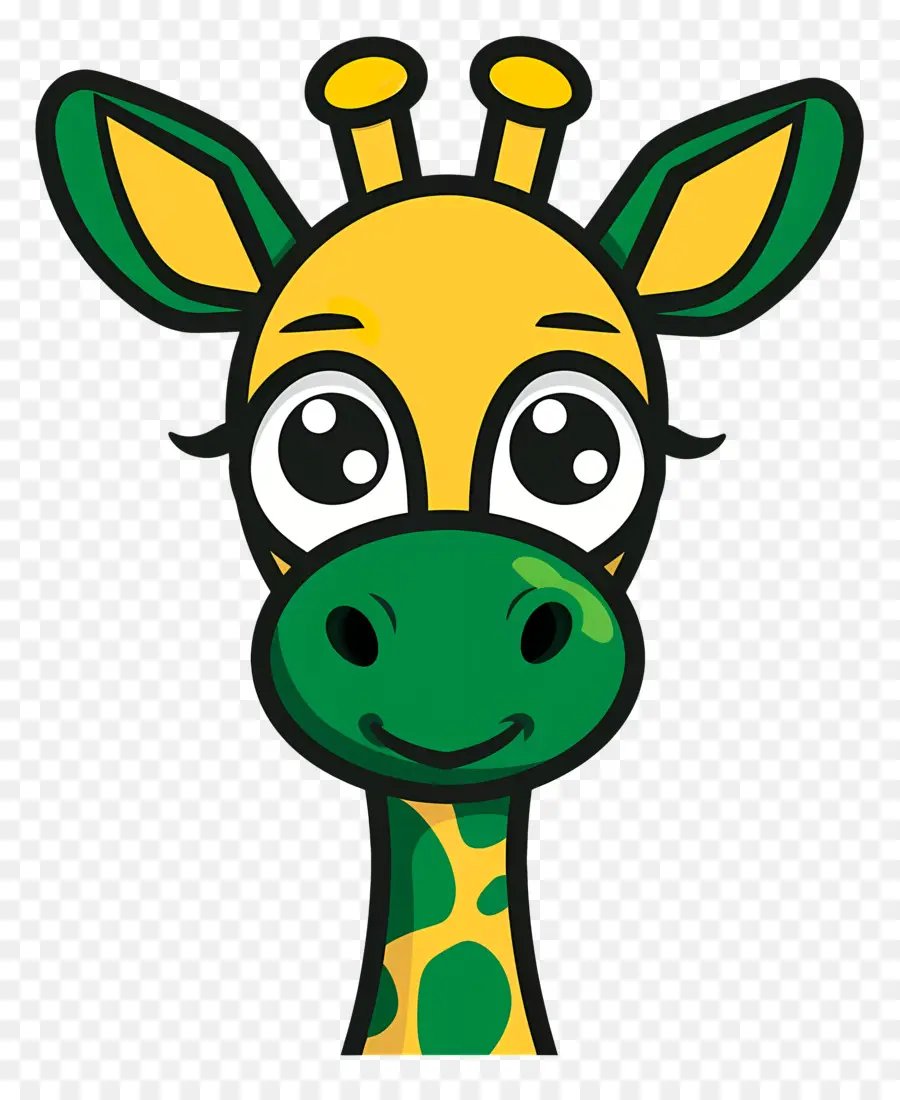 Visage Mignon De Girafe，Girafe Mignonne PNG