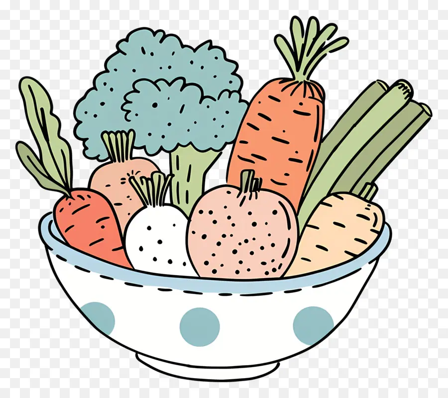 Bol De Légumes，Légumes Dans Un Bol PNG