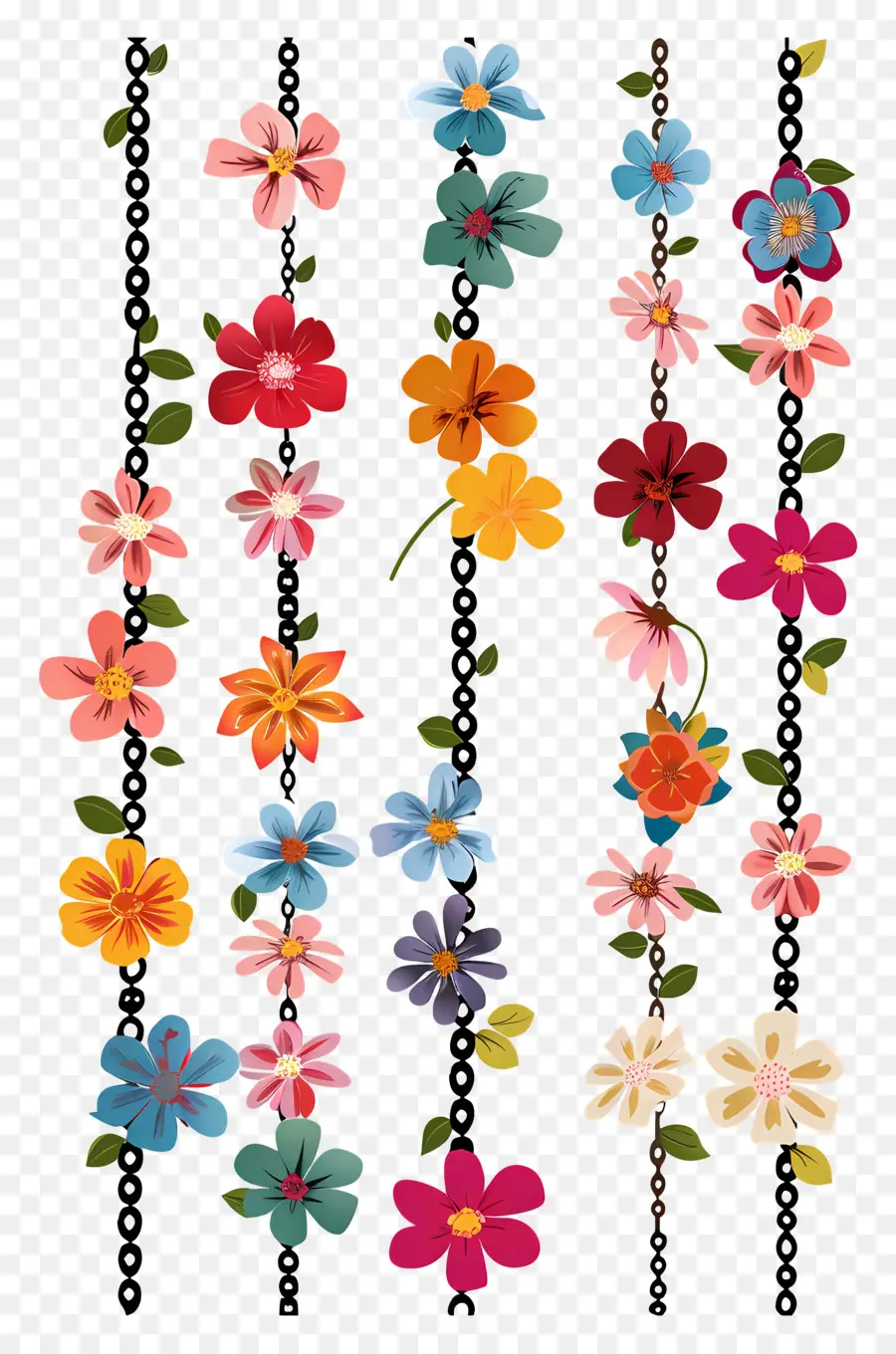 Chaînes De Fleurs，Couronne De Fleurs PNG