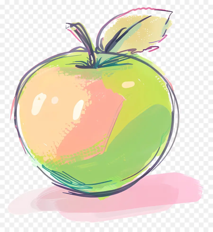 Mignon Apple，La Pomme Verte PNG