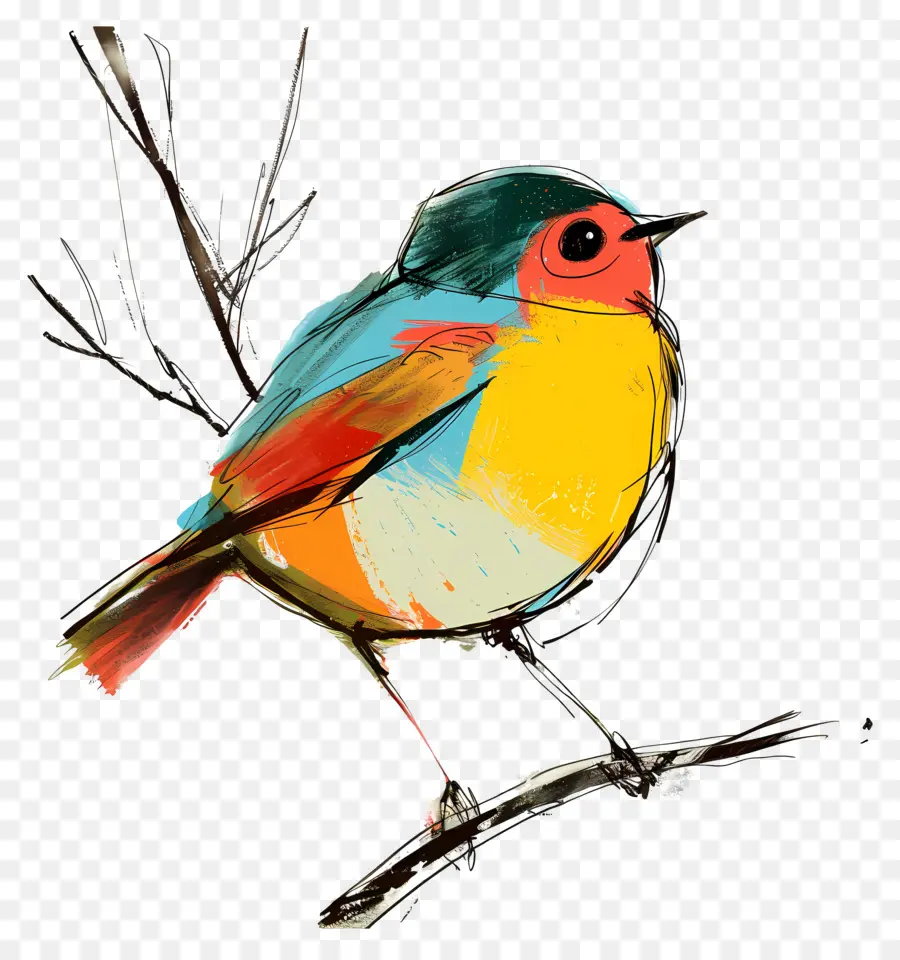 Oiseau，Coloré PNG