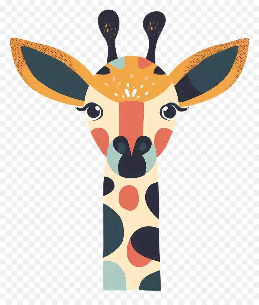 Visage De Girafe Mignon，Girafe PNG