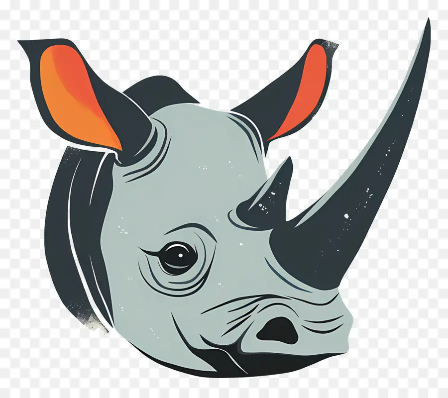 Rhino Tête，Rhinocéros PNG