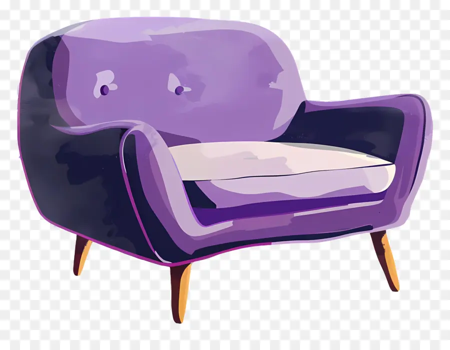 Violet Canapé，Fauteuil Violet PNG